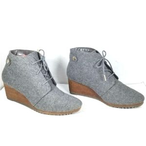 Wedge Ankle Lace-up Booties - Dr Scholl's Size 8.5